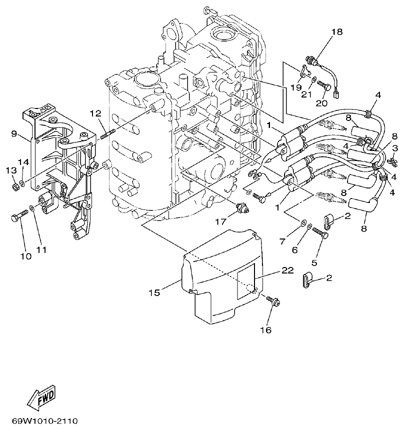 Yamaha FT60B ELECTRICAL 1 parts diagram